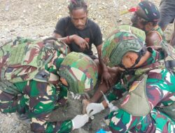 Tingkatkan kesejahteraan masyarakat Papua Pegunungan, Satgas Yonif 715/Motuliato Terus Maksimalkan Pelayanan Kesehatan Gratis
