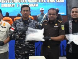 TNI AL Kembali Berhasil Gagalkan Penyelundupan 4,5 Kg Sabu di Perairan Asahan