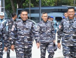 Pangkoarmada I Kunjungi Lanal TBA, Lepas 5.000 Bibit Ikan dan Apresiasi Prestasi Prajurit