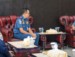 Siap Mendukung Tupoksi KSOP, Danlantamal IX Terima _Courtesy Call_ Kepala KSOP Ambon di Mako Lantamal IX