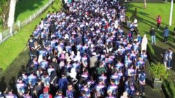 Ribuan Warga Masyarakat Banjiri Mako Lantamal IX Ambon Semarakkan HUT Ke-72 Lantamal IX Ikuti Fun Bike dan Fun Walk