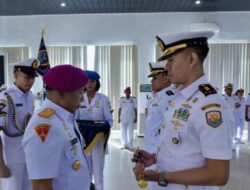Kemudi Kepemimpinan Berganti, Danlanal Simeulue Laksanakan Sertijab di Mako Lantamal I Belawan