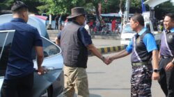 Komandan Lanal Bandung Dampingi Kasal Gelar Pengobatan Gratis dan Makan Bergizi Gratis Dalam Rangka Bakti Sosial TNI AL Kepada Masyarakat Sukabumi