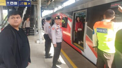 Antisipasi Pemantauan Keberangkatan Massa di Stasiun Bekasi Timur