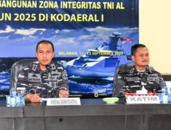 Kapok Sahli Kodaeral I Pimpin Penutupan Safari Pembangunan Zona Integritas TNI Angkatan Laut Tahun 2025 di Kodaeral I