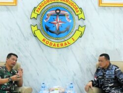 Komandan Kodaeral I Terima Courtesy Call Komandan Lanud Soewondo