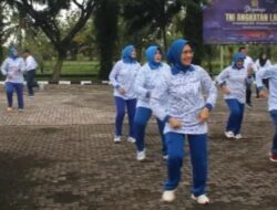 Lanal Bengkulu Gelar Olahraga Bersama, Wujudkan Prajurit dan Keluarga Yang Prima