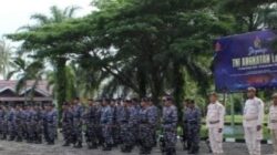 Tingkatkan Jiwa Nasionalisme, Lanal Bengkulu Laksanakan Upacara Penaikan Bendera Merah Putih