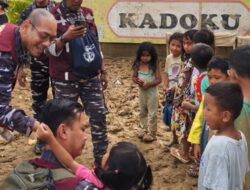 Satgas Kodaeral I Hadirkan Tim Psikologi TNI AL Untuk Pemulihan Trauma Korban Bencana